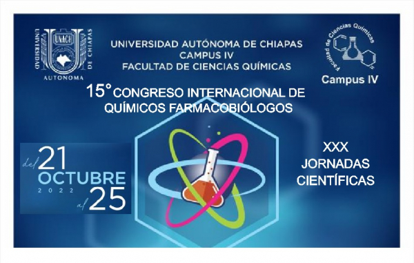 15 CONGRESO INTERNACIONAL DE QUÍMICOS FARMACOBIOLOGOS Y XXX JORNADAS CIENTÍFICAS