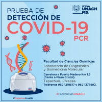 Pruebas para COVID-19 en Químicas UNACH C-IV