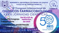 18 Congreso Internacional de Químicos Farmacobiólogos y XXXIII Jornadas Científicas